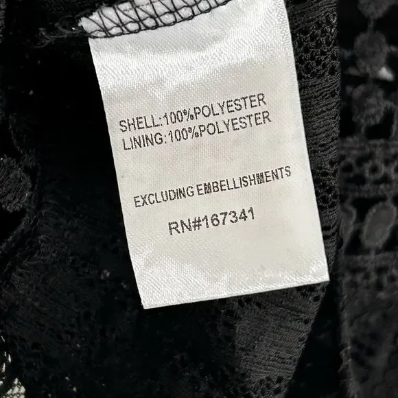 Hello Molly Not That Easy Lace Bodysuit Size Small 4 Black Goth Fairygoth Sheer - Picture 10 of 11